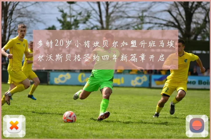 多特20岁小将坎贝尔加盟升班马埃尔沃斯贝格签约四年新篇章开启